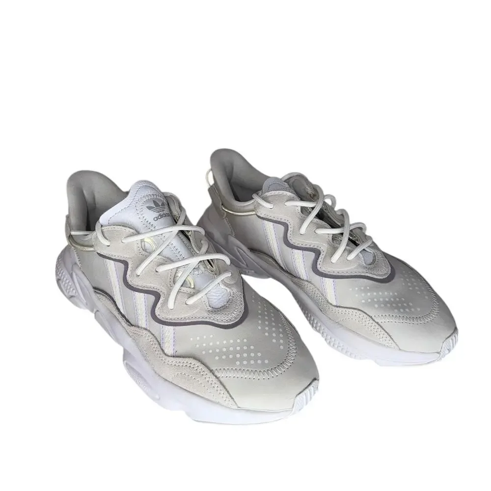 Adidas Ozweego Women's Cloud White Lilac Metallic Athletic Sneakers Shoes Size 7